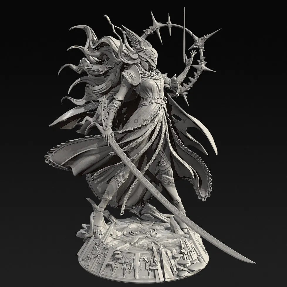 90mm Dark Fantasy Demon, Resin Model Figure Kit, Fantasy Theme, Unassembled and Unpainted