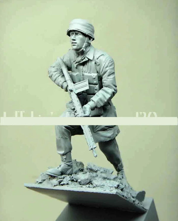 1/16 WWII German WWII Soldier, Resin Model Figure Kit, Unassembled and Unpainted