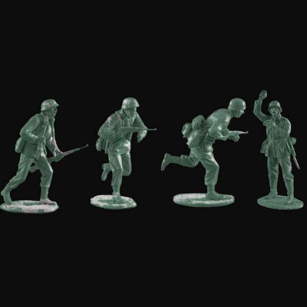 1/35 Modern Infantry Squad in Combat Poses, 4 Figures, Resin Model Figure Kit, Unassembled and Unpainted