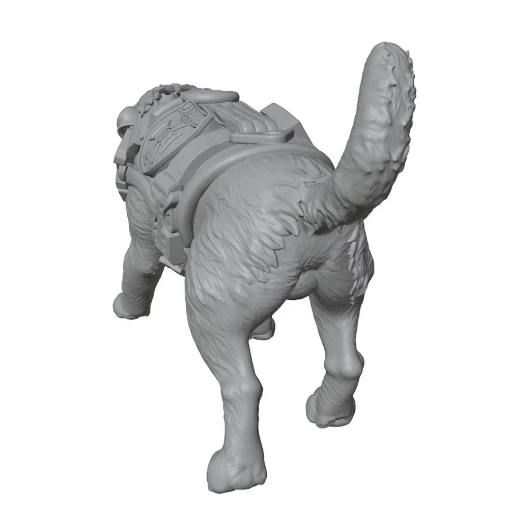 80mm Police Dog Labrador Retriever, Resin Model Figure Kit, Wildlife Theme, Unassembled and Unpainted
