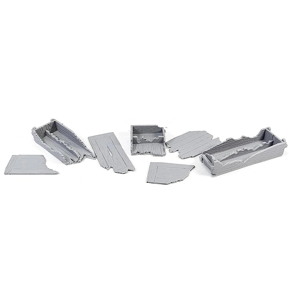 1/35 WWII Ammunition Crate Assortment, Resin Model Accessory Kit, Unpainted