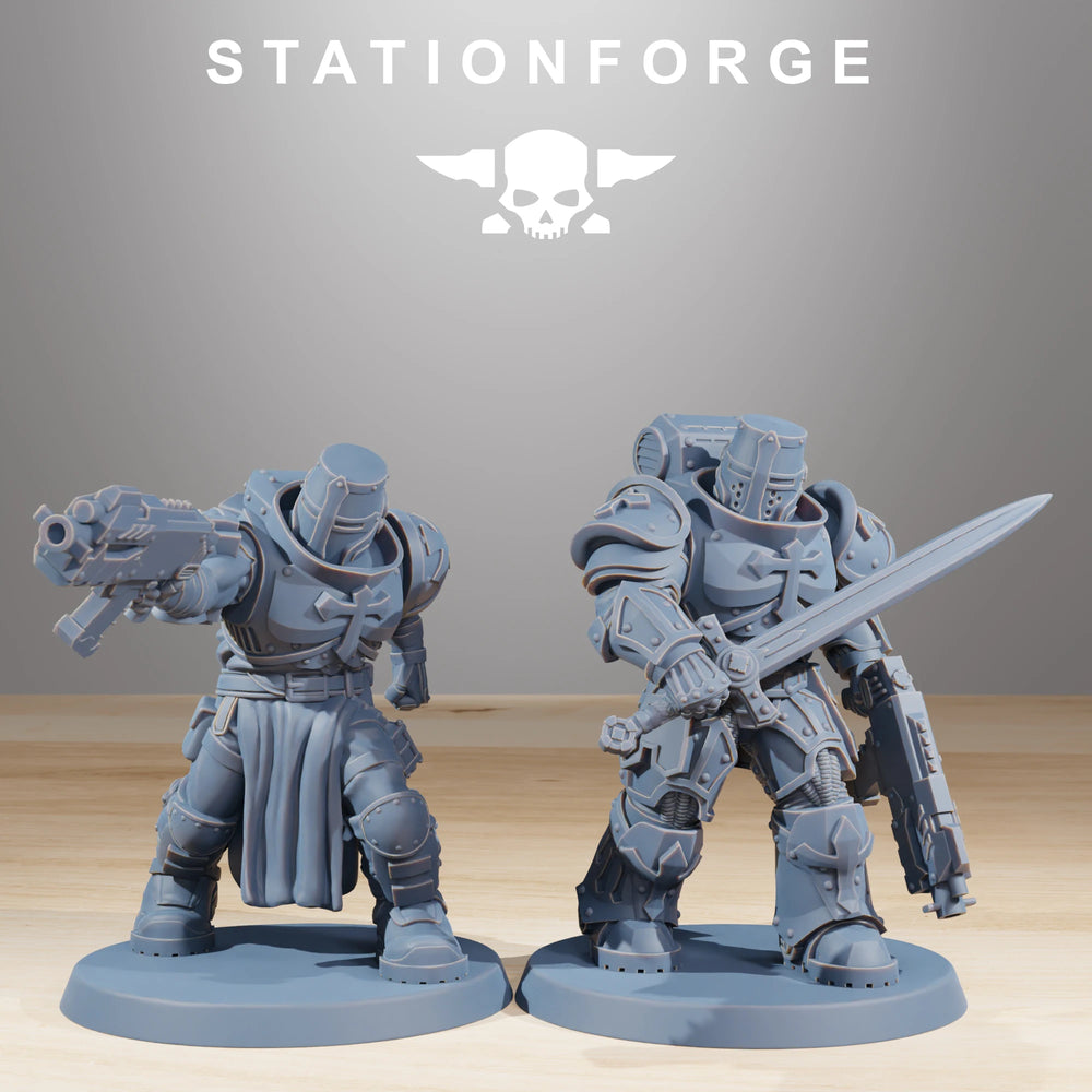 32mm Religious Zealots, 20 Figures, Resin Model Figure Kit, Sci-Fi Theme, Unassembled and Unpainted