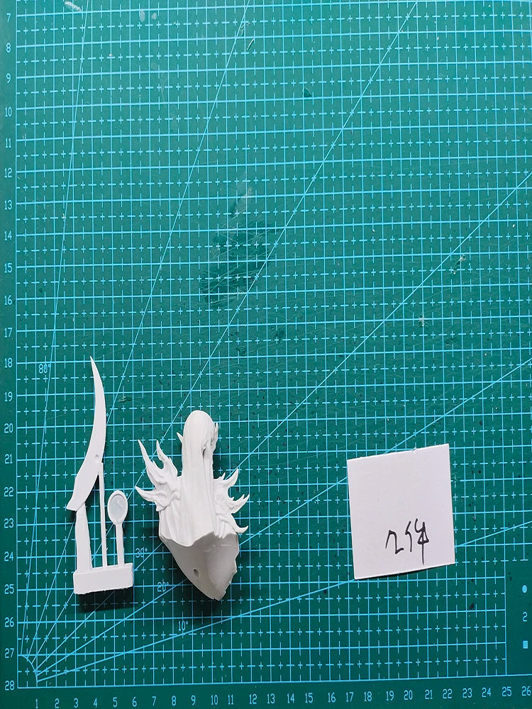 1/12 Spiral-Horned Demon Lord, Resin Model Bust Kit, Fantasy Theme, Unassembled and Unpainted