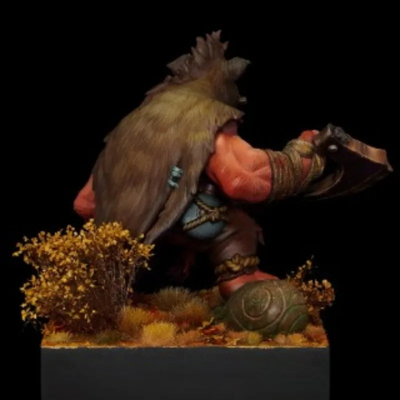 60mm Dwarf Berserker, Resin Model Figure Kit, Fantasy Theme, Unassembled and Unpainted