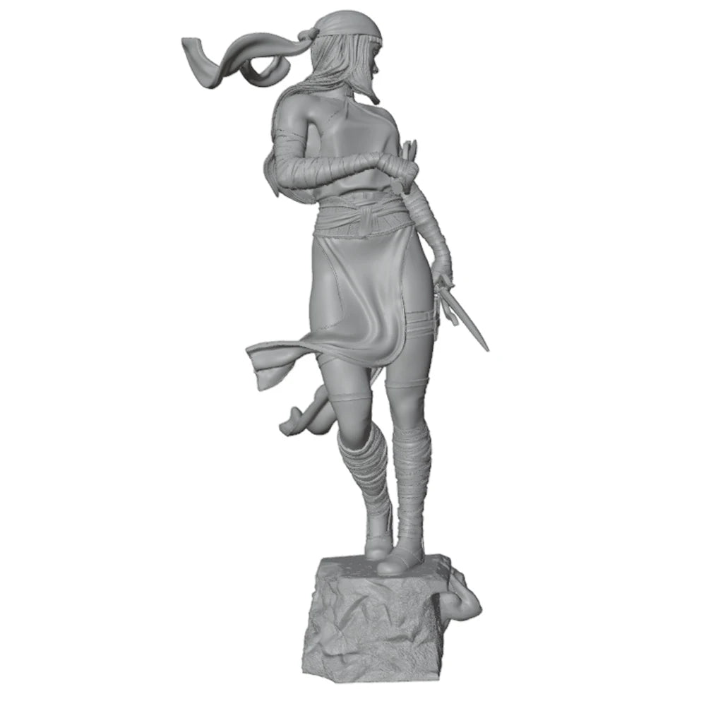 75mm Barbarian Berserker with Raised Axe, Resin Model Figure Kit, Fantasy Theme, Unassembled and Unpainted
