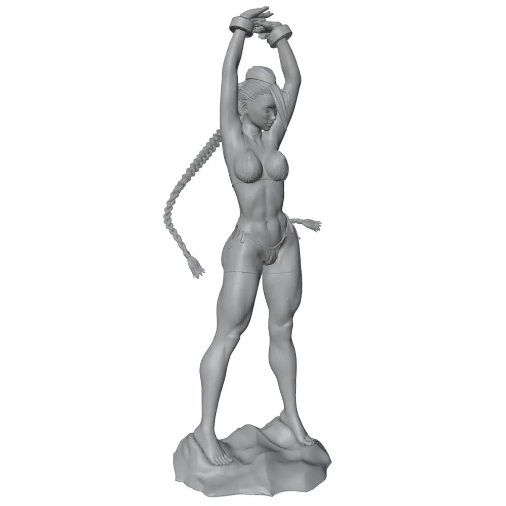 75mm Pin-up Posed Female, Resin Model Figure Kit, Unassembled and Unpainted