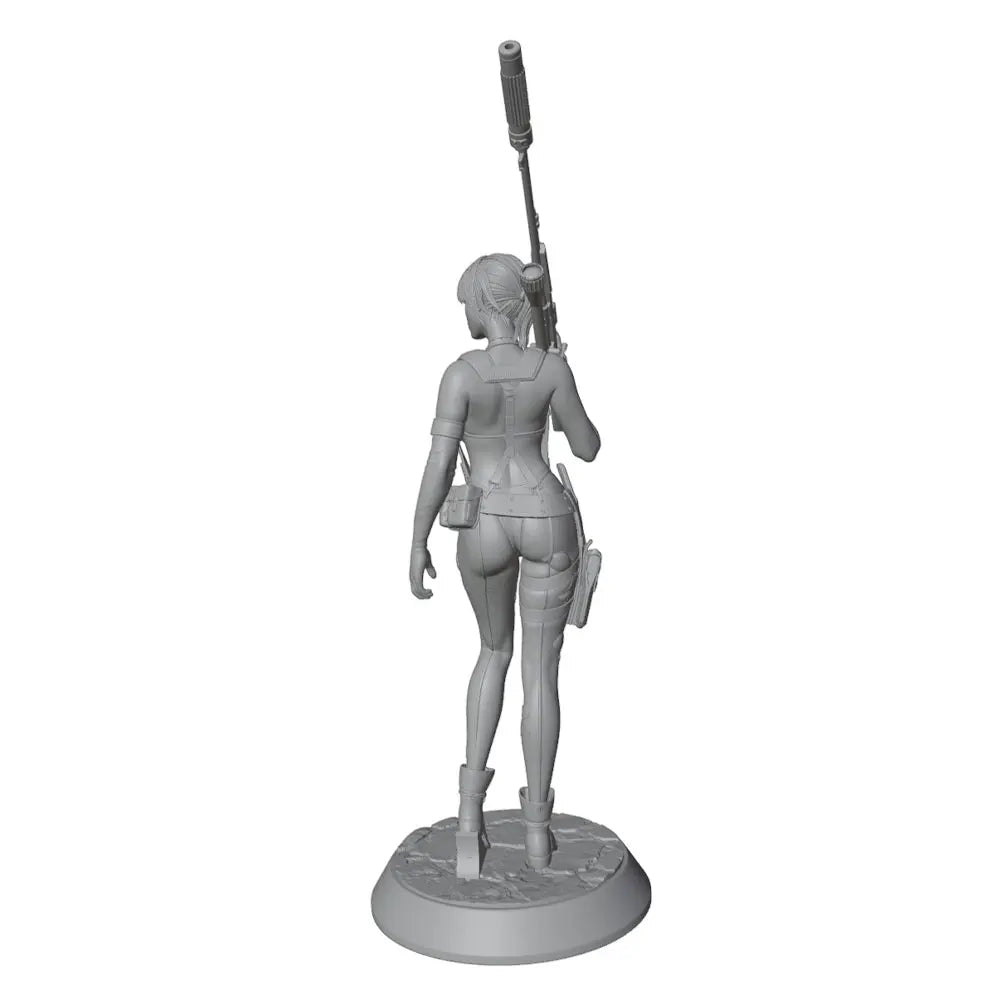 75mm Modern Sniper Operative, Resin Model Figure Kit, Unassembled and Unpainted