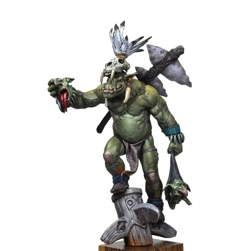 1/24 Orc Priest Warrior, Resin Model Figure Kit, Fantasy Theme, Unassembled and Unpainted
