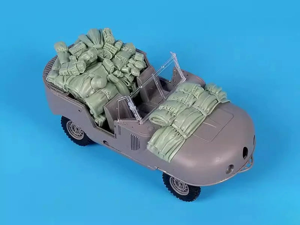 1/35 WWII Stacked Cargo, Resin Model Accessory Kit, Unpainted