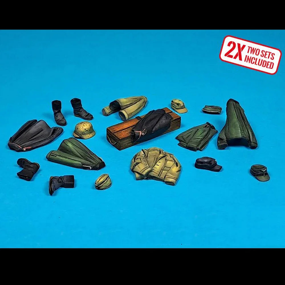 1/35 Generic Military Soldiers, 10 Figures, Resin Model Figure Kit, Military Theme, Unassembled and Unpainted