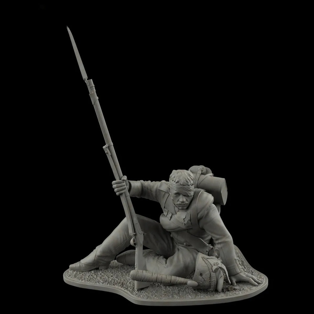 75mm Modern Lithuanian Guards NCO, 5 Figures, Resin Model Figure Kit, Unassembled and Unpainted