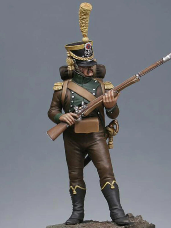 1/32 Napoleonic French Tirailleurs, Resin Model Figure Kit, Unassembled and Unpainted