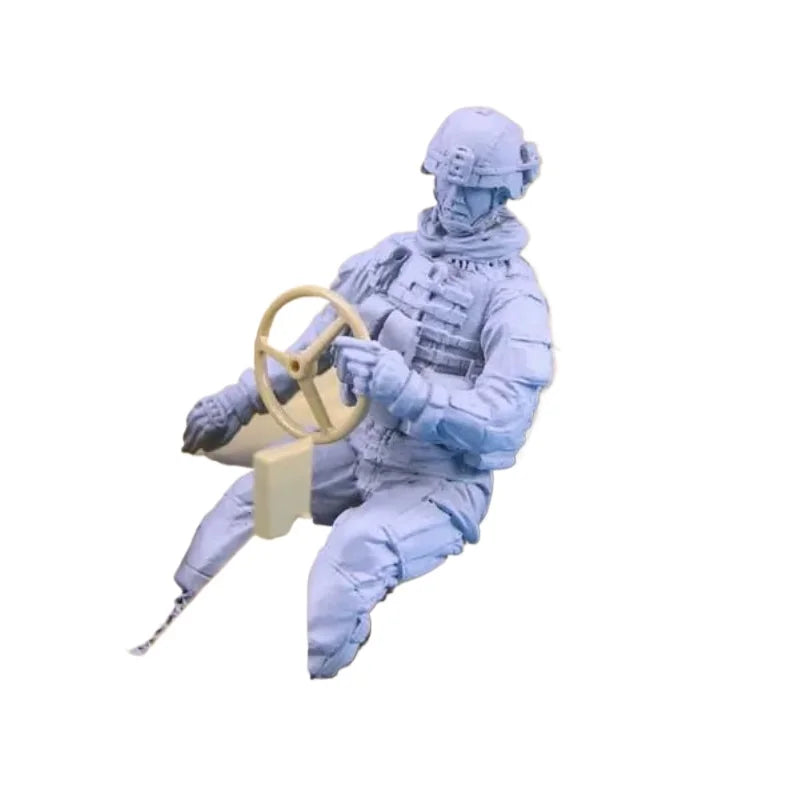 1/35 WWII US Vehicle Driver, Resin Model Figure Kit, Unassembled and Unpainted