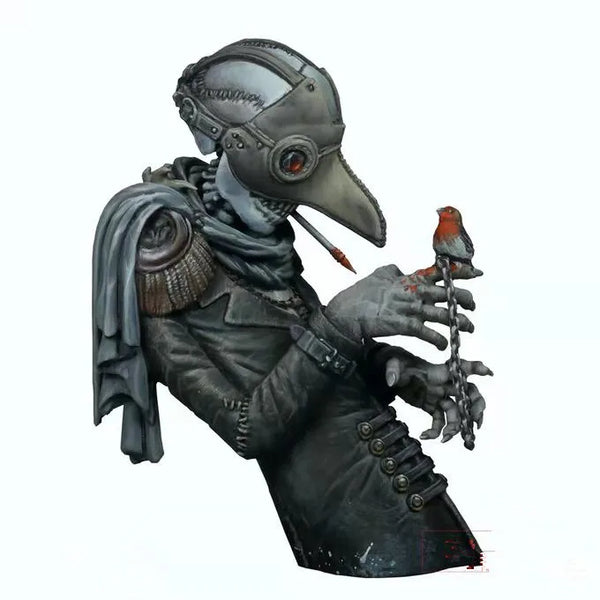 70mm Plague Doctor, Resin Model Bust Kit, Fantasy Theme, Unassembled and Unpainted
