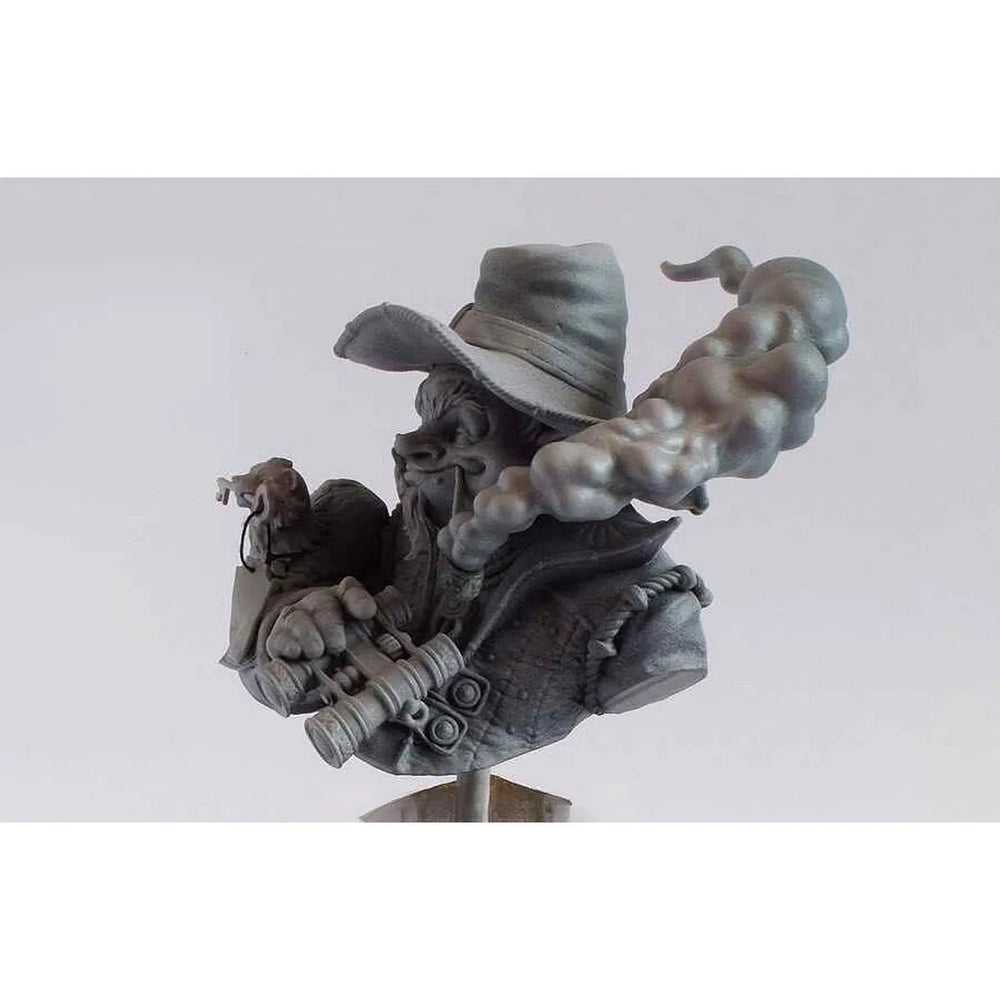 1/10 Wizard Cat Casting Arcane Spell, Resin Model Bust Kit, Fantasy Theme, Unassembled and Unpainted