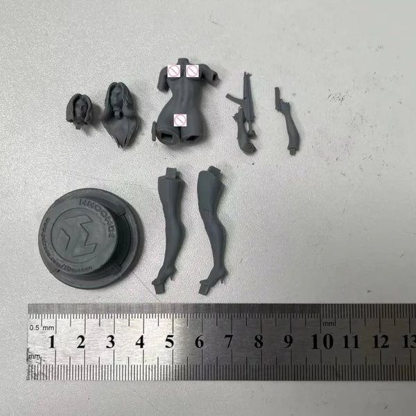 1/24 Female Berserker, Resin Model Figure Kit, Sci-Fi Theme, Unassembled and Unpainted