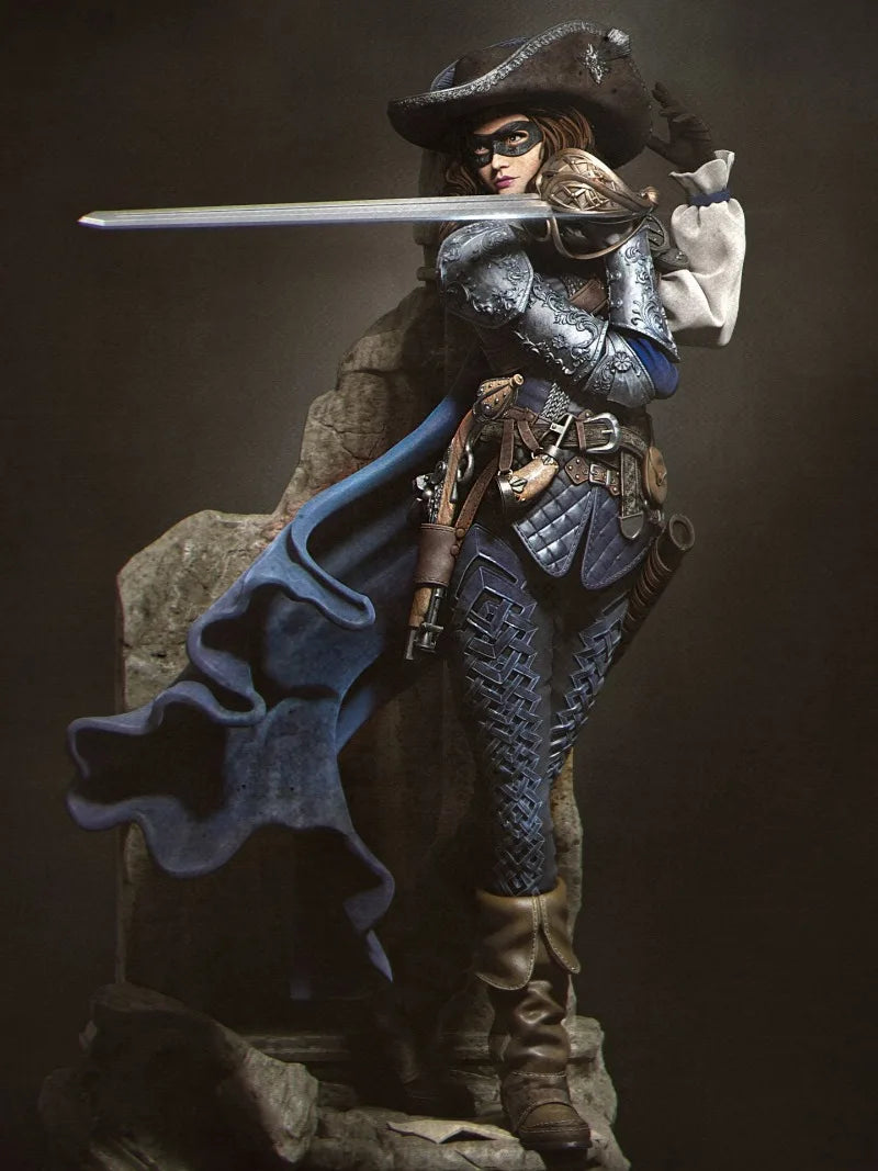 1/24 Camilla the Duelist, Resin Model Figure Kit, Fantasy Theme, Unassembled and Unpainted