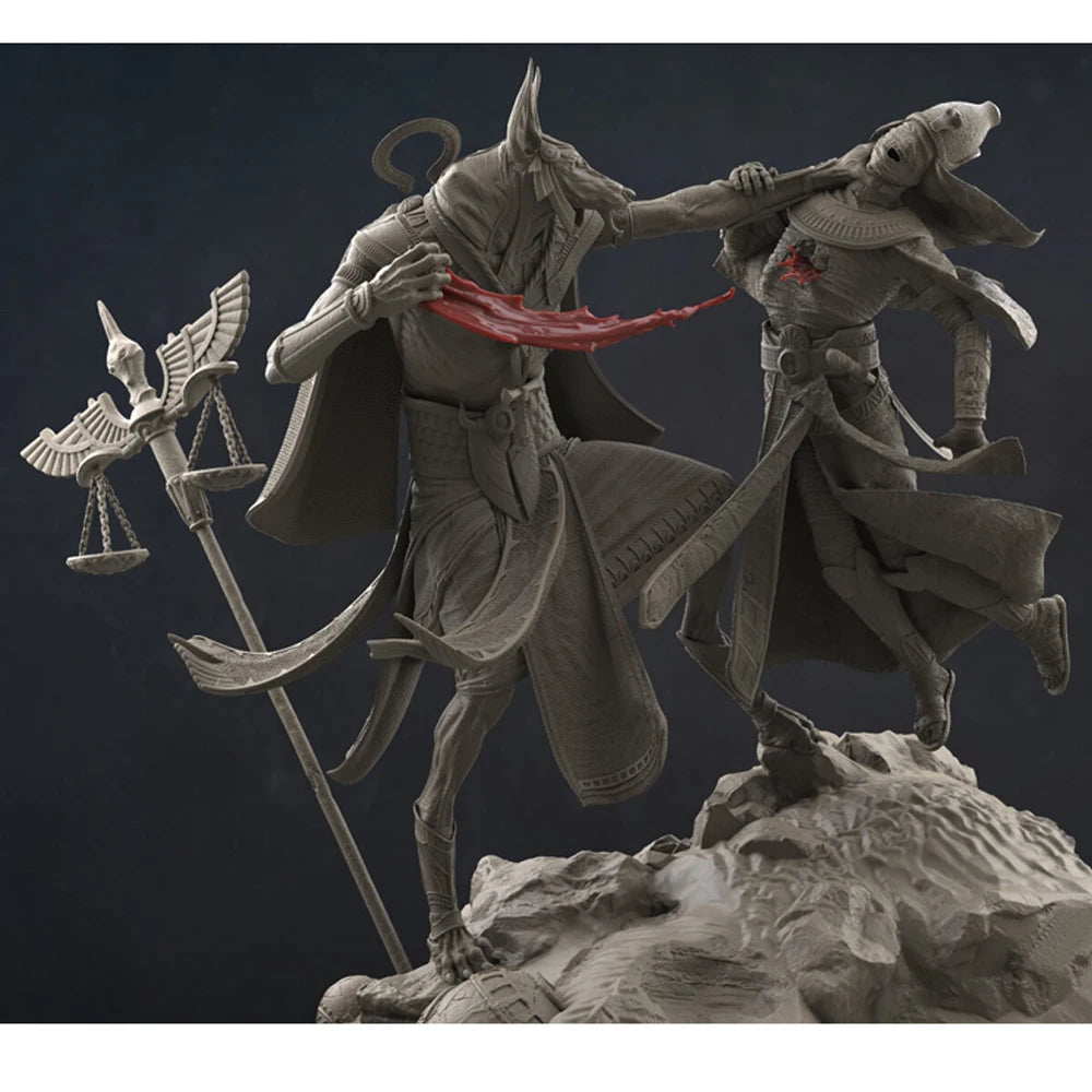 1/24 Werewolf of Anubis, Resin Model Figure Kit, Fantasy Theme, Unassembled and Unpainted