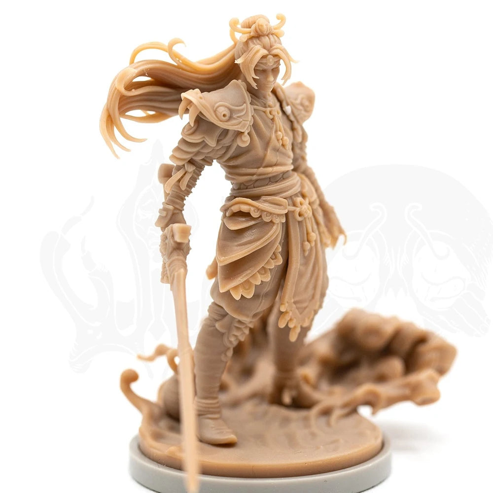 38mm Lunar Twilight Knight, Resin Model Figure Kit, Fantasy Theme, Unassembled and Unpainted