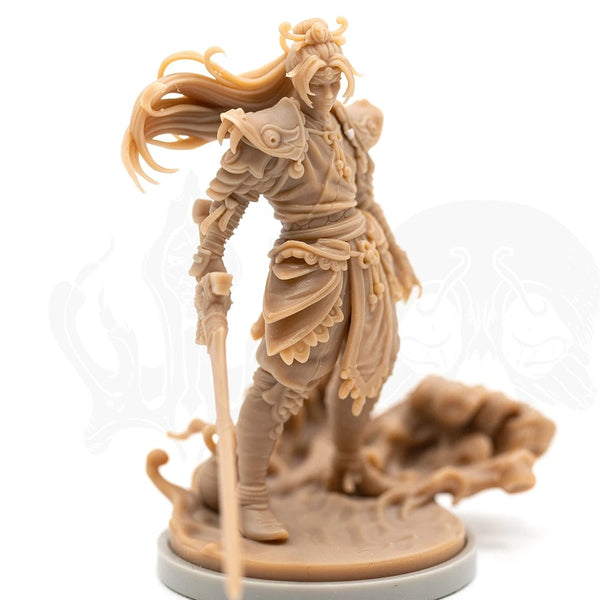 38mm Lunar Twilight Knight, Resin Model Figure Kit, Fantasy Theme, Unassembled and Unpainted