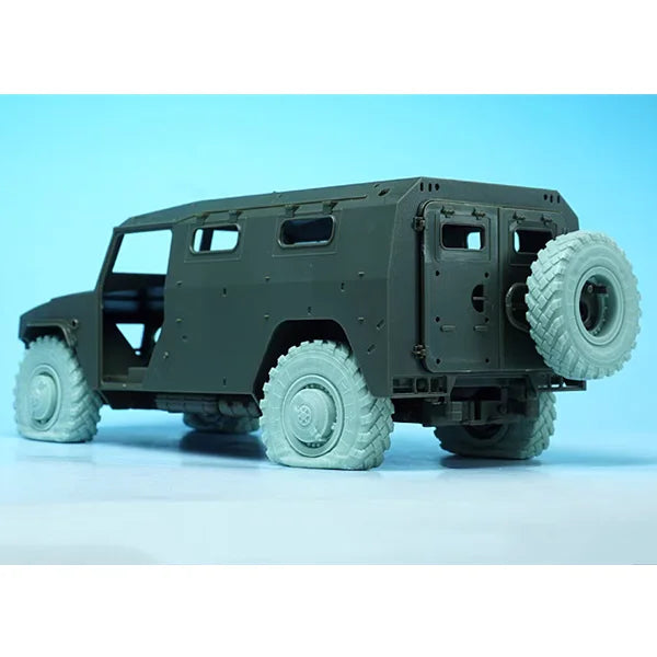 1/35 Modern Gaz-Tiger Replacement Wheels, Resin Model Accessory Kit, Unpainted