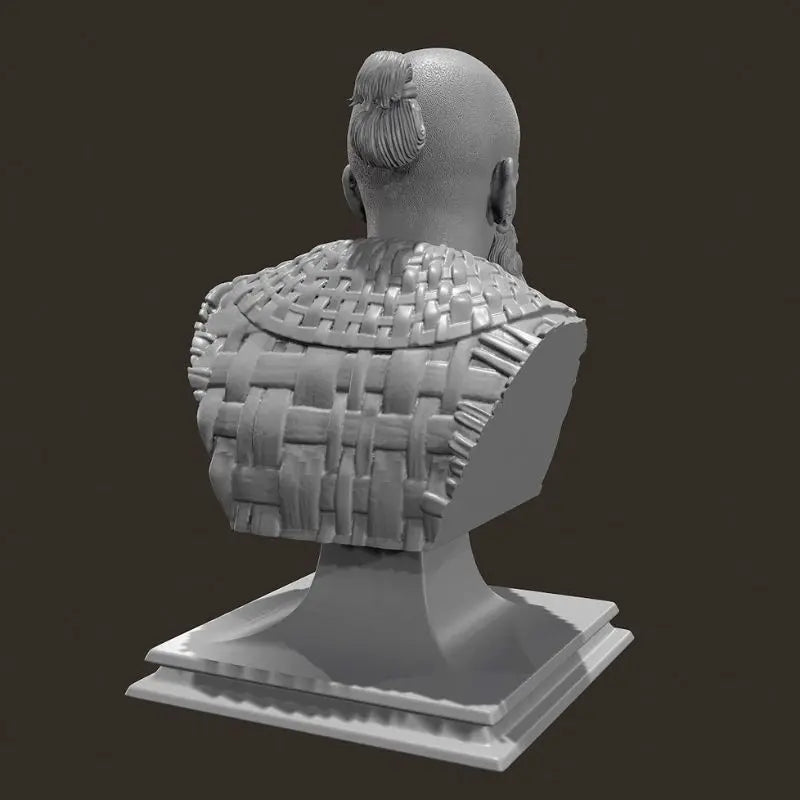 70mm Medieval Barbarian, Resin Model Bust Kit, Unassembled and Unpainted