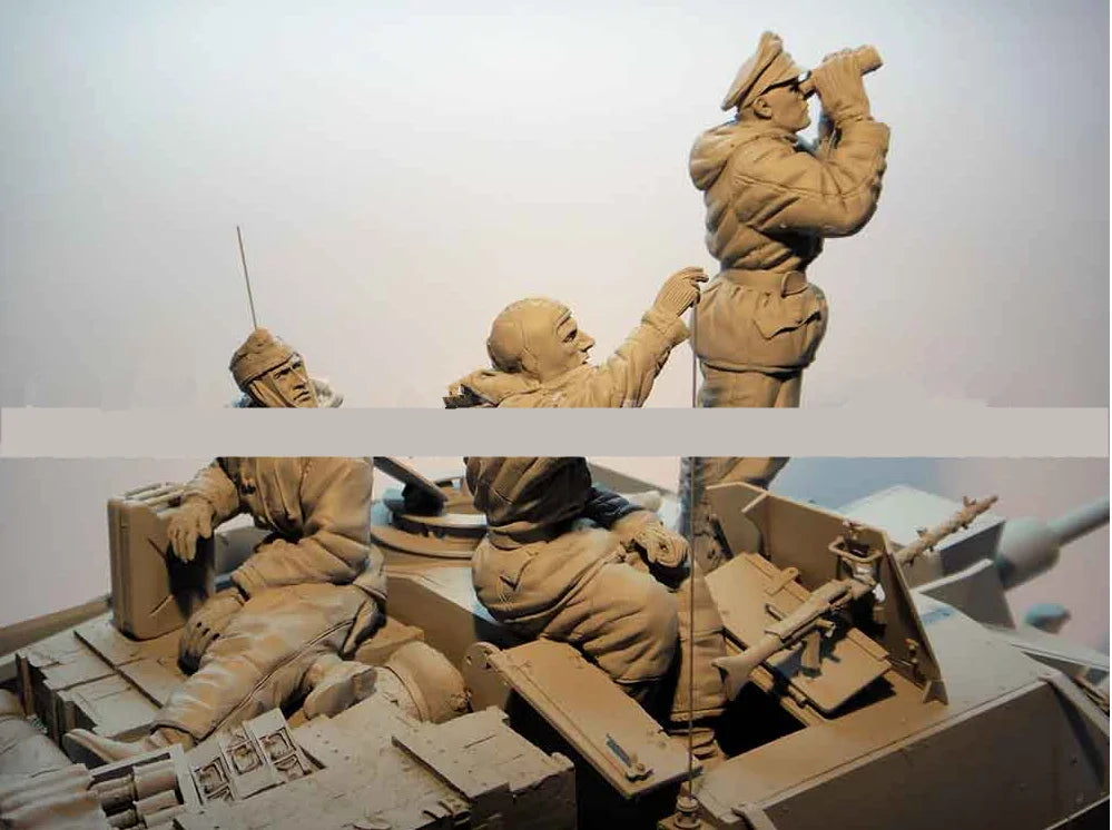 1/16 WWII Japanese Imperial Army, 3 Figures, Resin Model Figure Kit, Unassembled and Unpainted