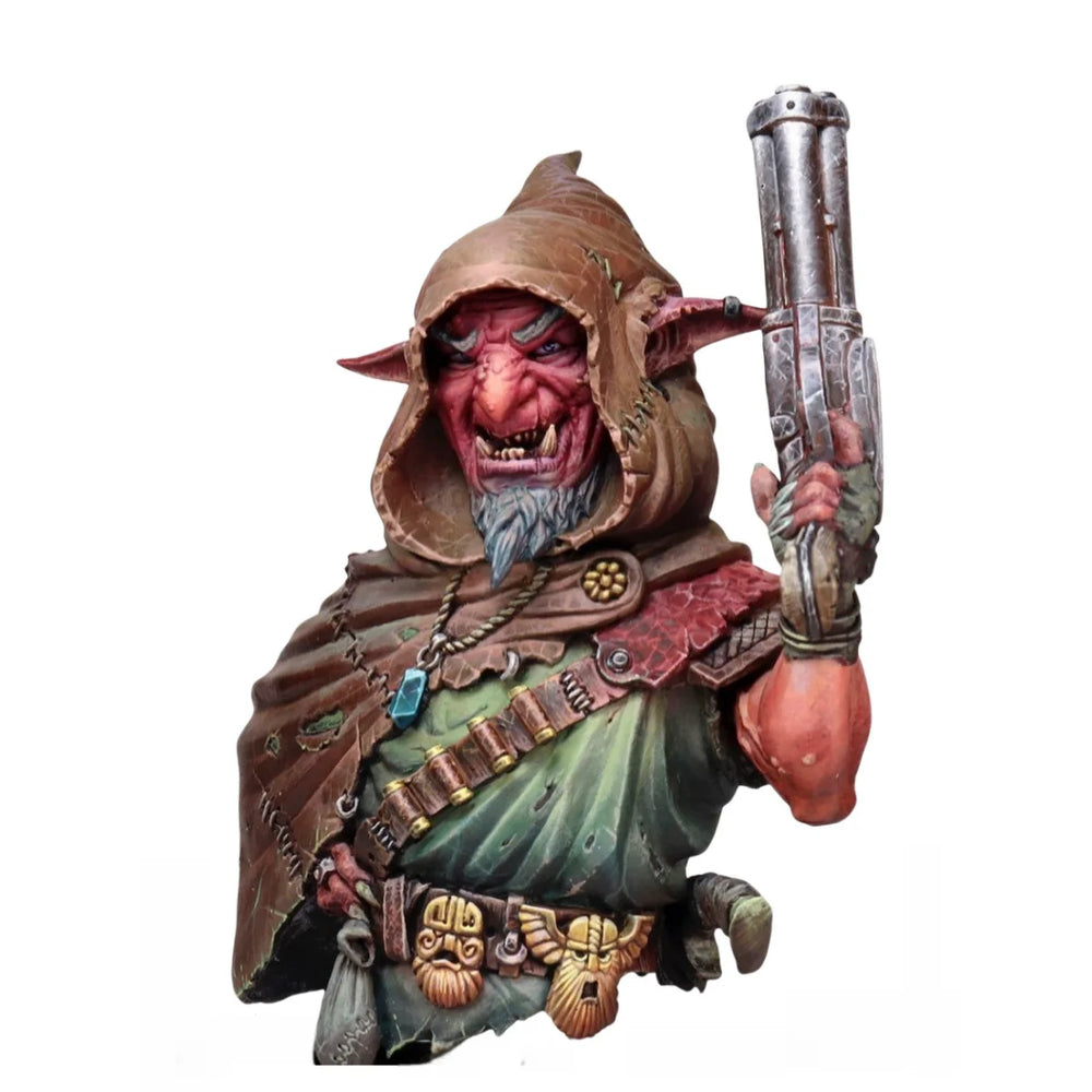 1/10 Dwarf Gunner, Resin Model Bust Kit, Fantasy Theme, Unassembled and Unpainted