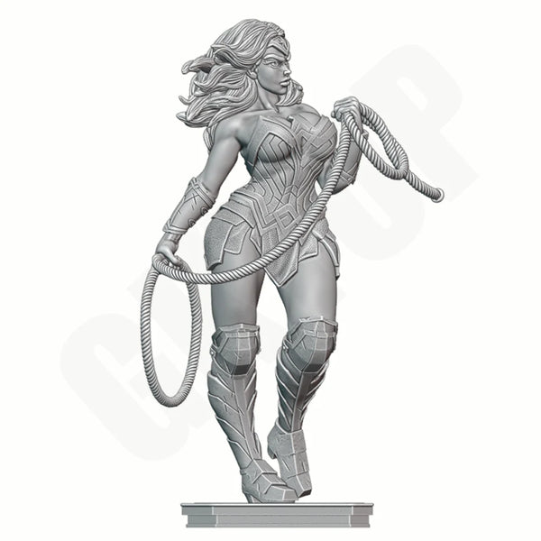 1/24 Demon Warrior with Horns and Whips, Resin Model Figure Kit, Fantasy Theme, Unassembled and Unpainted