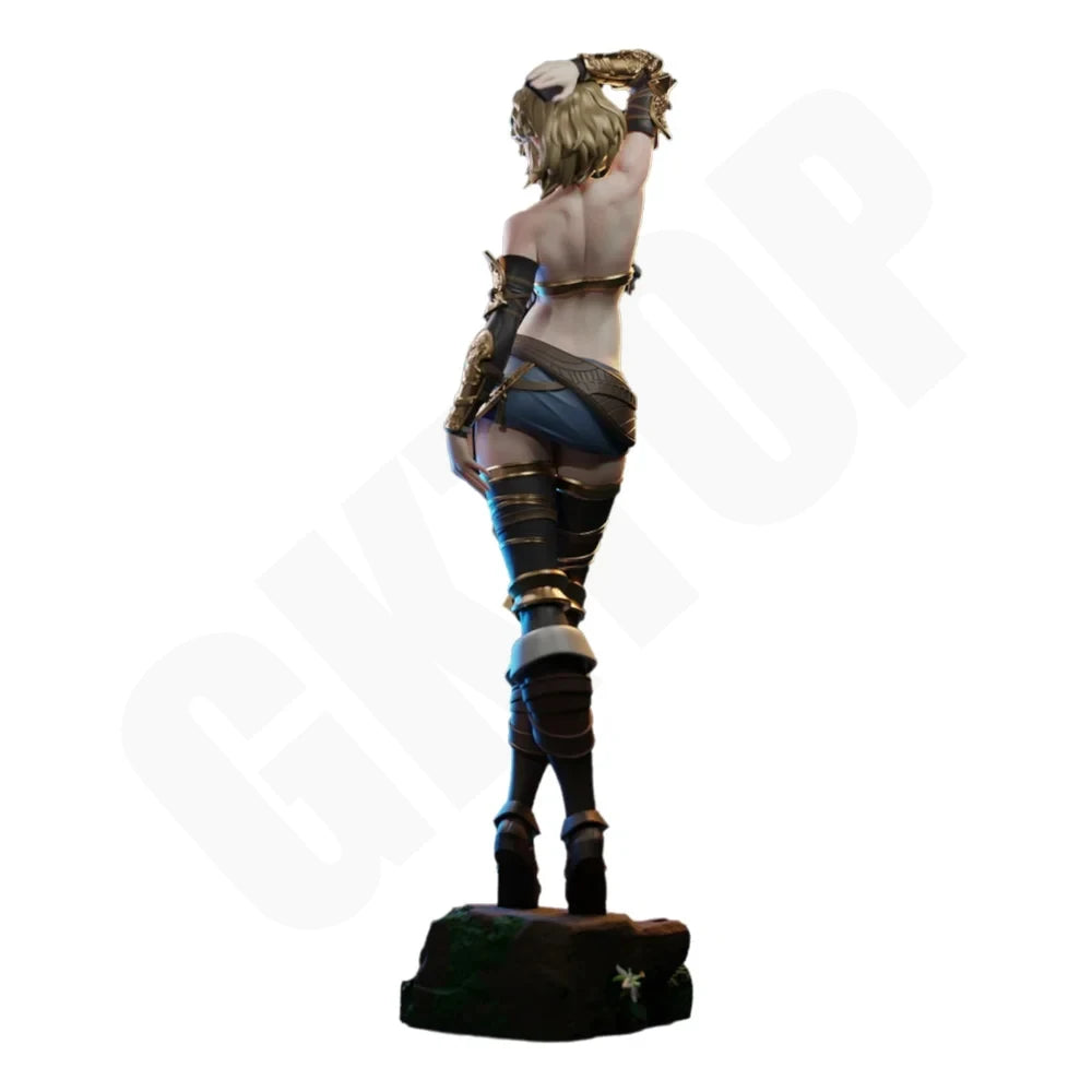 1/24 Female Sci-Fi Commando in Tactical Gear, Resin Model Figure Kit, Unassembled and Unpainted