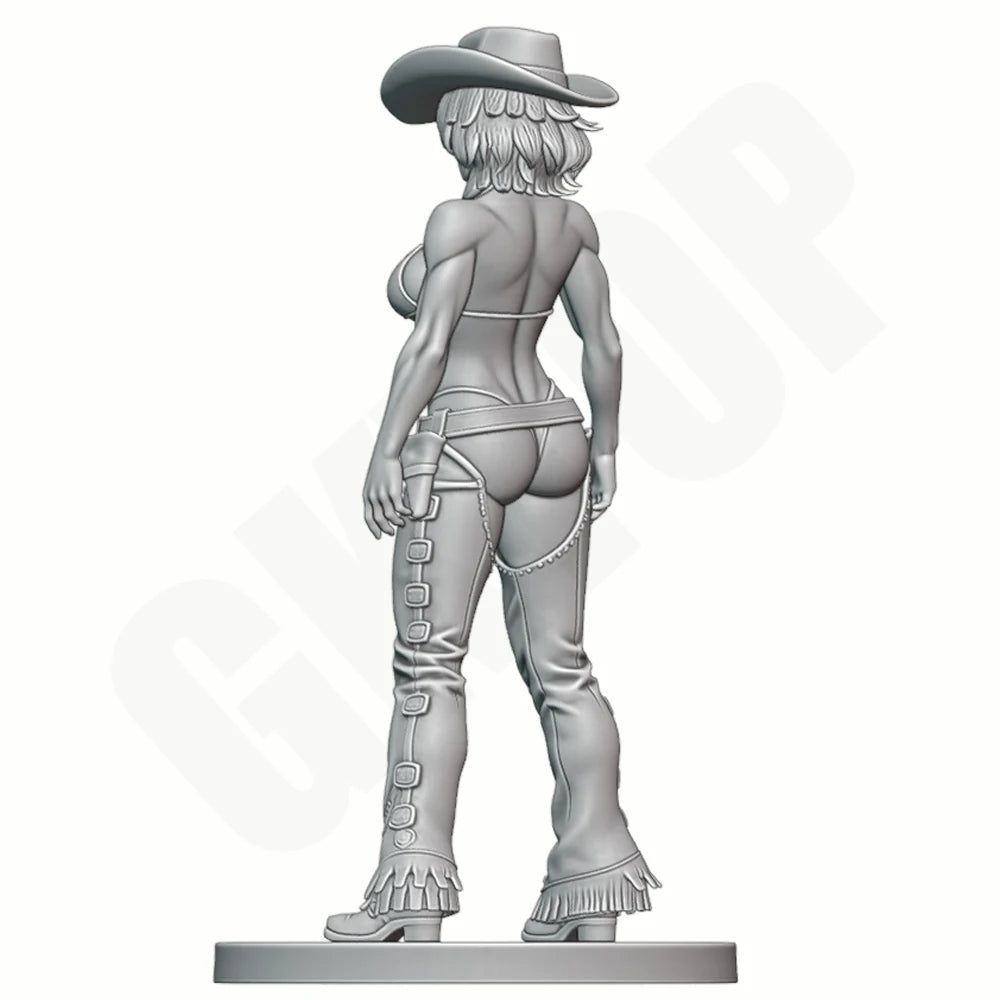 1/24 Muscular Western Gunslinger, Resin Model Figure Kit, Unassembled and Unpainted