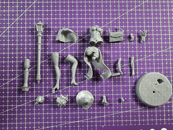 75mm Science Fiction Character, Resin Model Figure Kit, Sci-Fi Theme, Unassembled and Unpainted