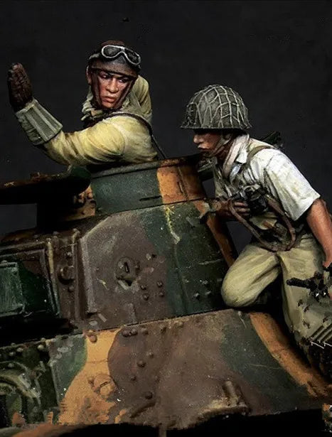 1/35 WWII German Infantry Scaling Fortification, Resin Model Figure Kit, Unassembled and Unpainted