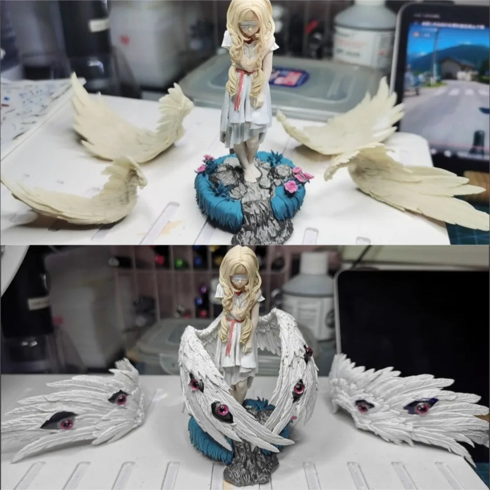 Seraph Angel Winged, Resin Model Figure Kit, Mythology Theme, Unassembled and Unpainted