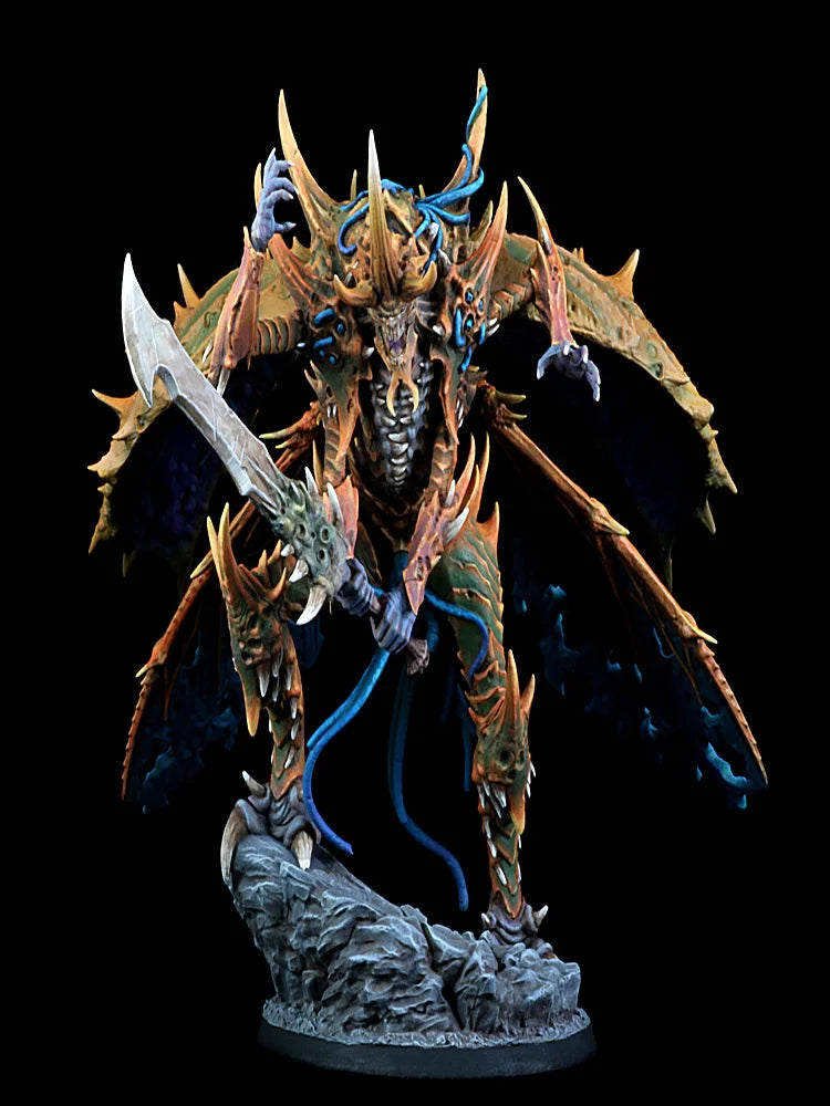 127mm Ancient Demonic Warrior, Resin Model Figure Kit, Fantasy Theme, Unassembled and Unpainted