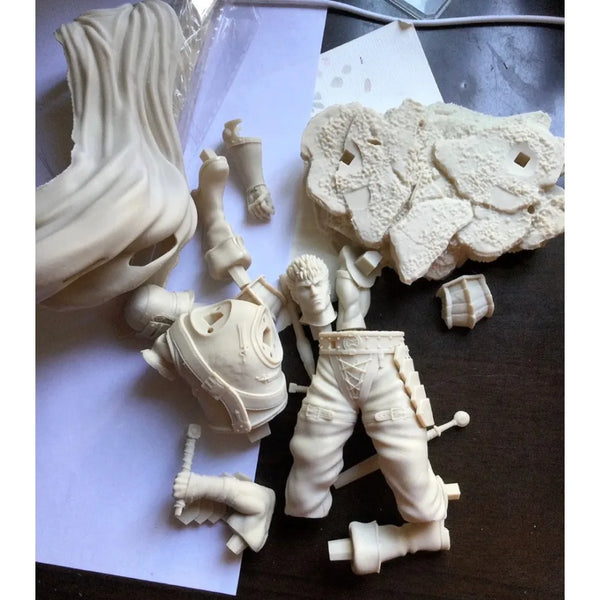 230mm Swordsmanship Legend, Resin Model Figure Kit, Fantasy Theme, Unassembled and Unpainted