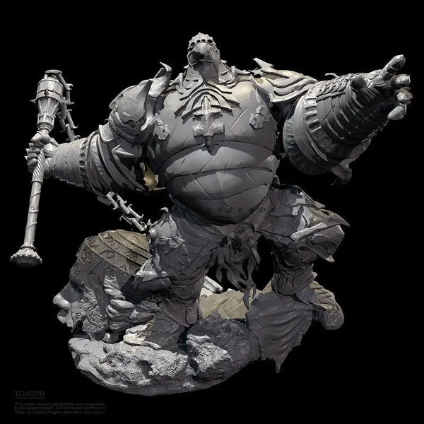 50mm Dark Fantasy Orc Warrior, Resin Model Figure Kit, Fantasy Theme, Unassembled and Unpainted