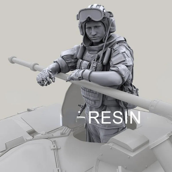 1/35 Modern Operator with Integrated Visor, Resin Model Figure Kit, Unassembled and Unpainted