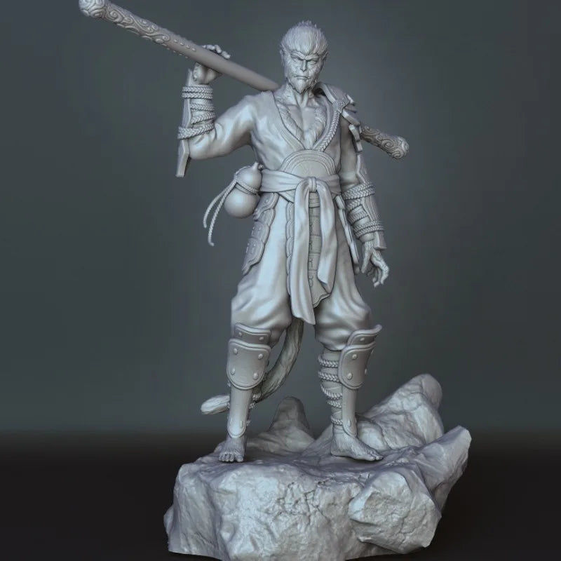 1/24 Sun Wukong Monkey King, Resin Model Figure Kit, Mythology Theme, Unassembled and Unpainted