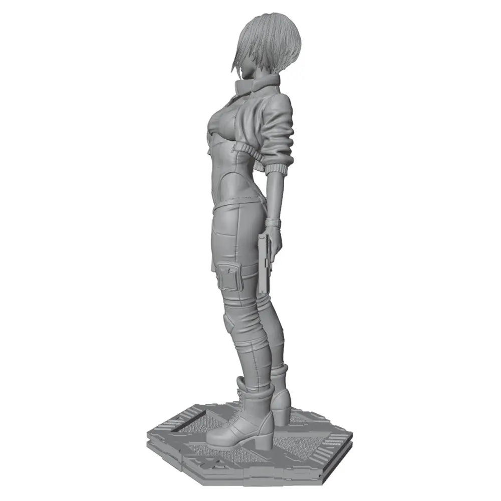 1/24 Tactical Female Character, Resin Model Figure Kit, Anime Theme, Unassembled and Unpainted