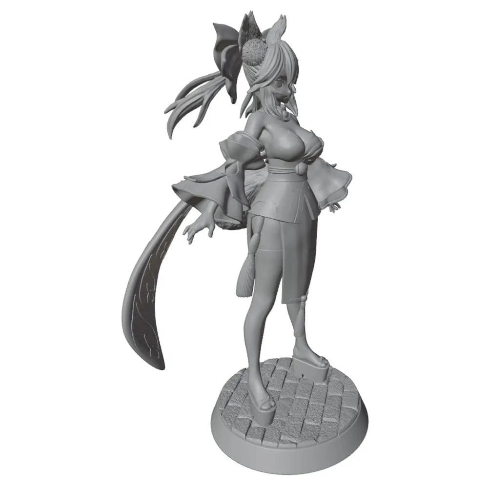 1/24 Fantasy Female Horns & Wings, Resin Model Figure Kit, Anime Theme, Unassembled and Unpainted