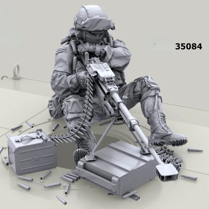 1/35 Modern Russian Soldier Fantasy Combat, Resin Model Figure Kit, Unassembled and Unpainted