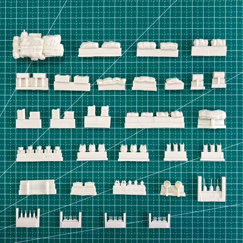1/48 WWII M4A1 Sherman Stowage Set, Resin Model Accessory Kit, Unpainted