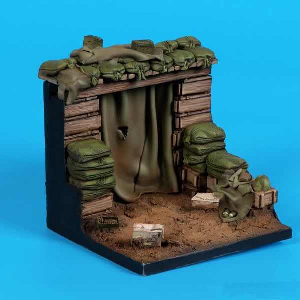 Vietnam War Bunker Fortification, Resin Model Terrain Kit, Unpainted