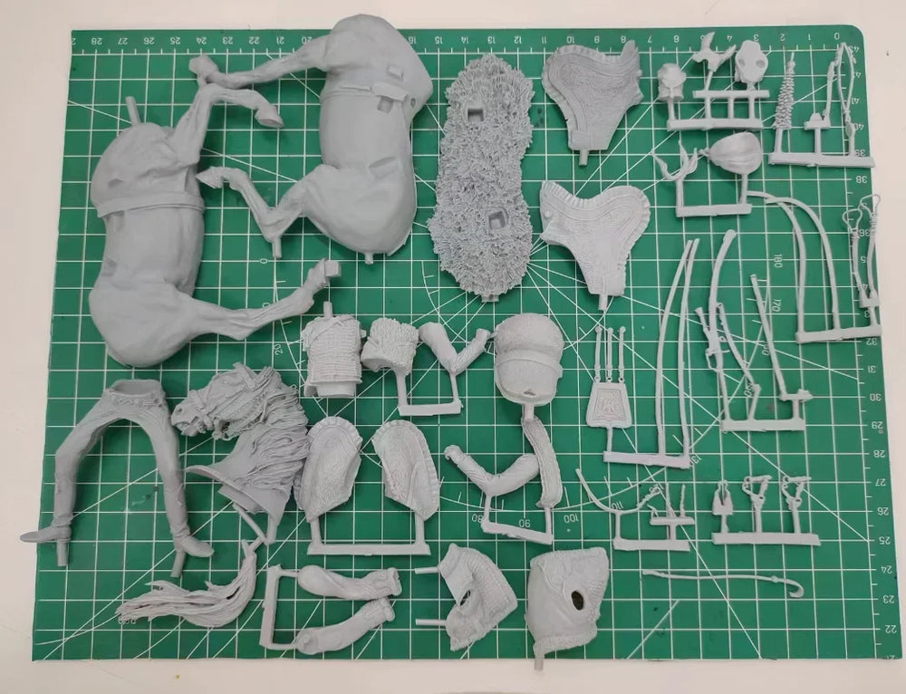 1/18 Napoleonic Elite Cavalry Officer, Resin Model Figure Kit, Unassembled and Unpainted