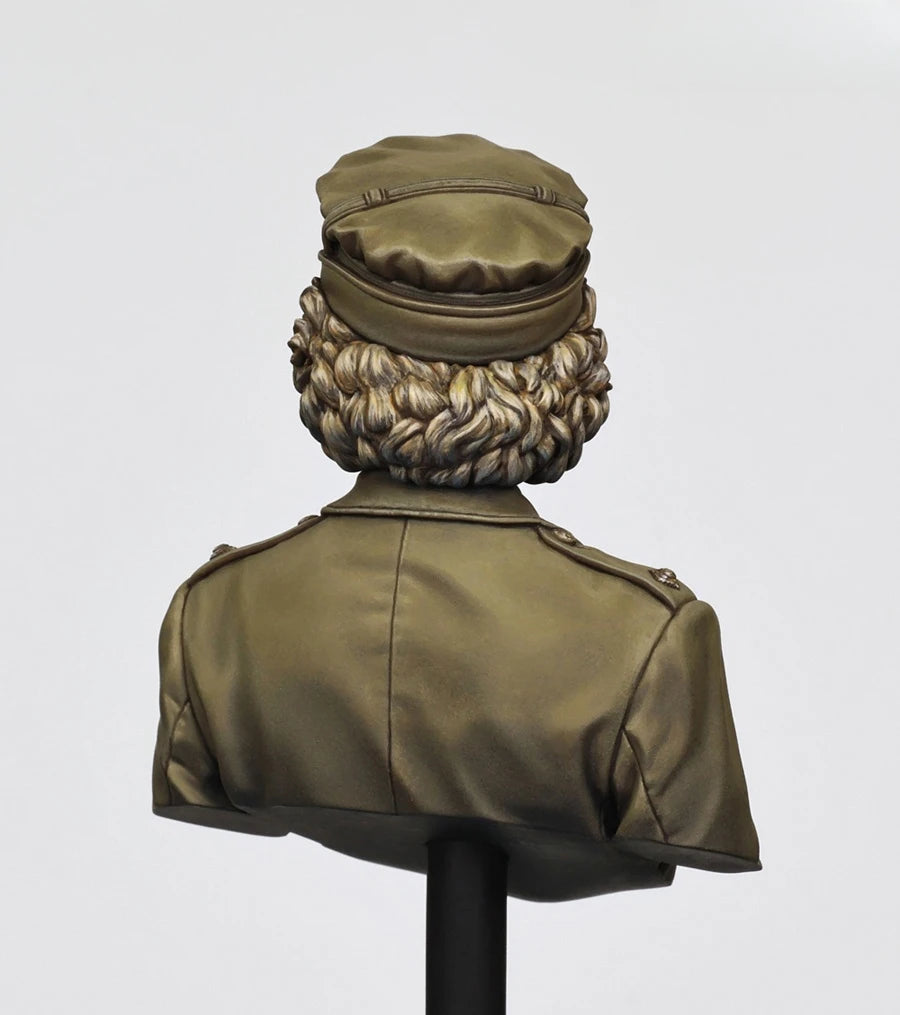 1/10 WWII British Female Officer, Resin Model Bust Kit, Unassembled and Unpainted