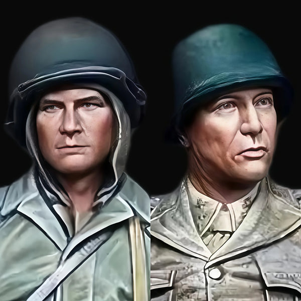 1/16 WWI Soldiers & Officers, 6 Figures, Resin Model Figure Kit, Unassembled and Unpainted
