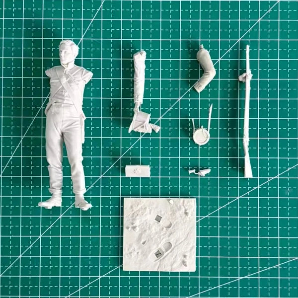 75mm Napoleonic British Coldstream Guards Soldier, Resin Model Figure Kit, Unassembled and Unpainted