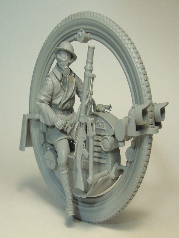 1/35 WWII German Monowheel, Resin Model Vehicle Kit, Unassembled and Unpainted