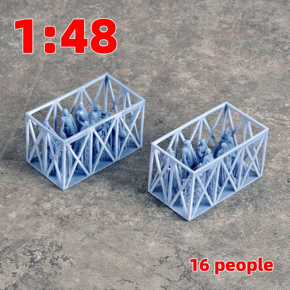 1/35 Civilian Town Residents, 8 Figures, Resin Model Figure Kit, Historical Theme, Unassembled and Unpainted